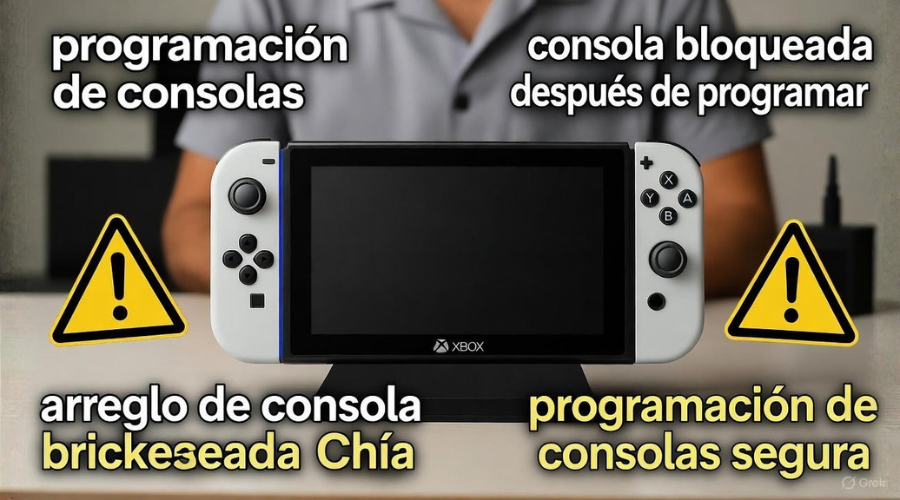 Consola brickeada por programación casera: arreglo profesional y programación de consolas segura en Chía