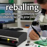 Reballing profesional en PS3 y Xbox 360: solución definitiva para luces de error (YLOD, RROD) vs reflow temporal